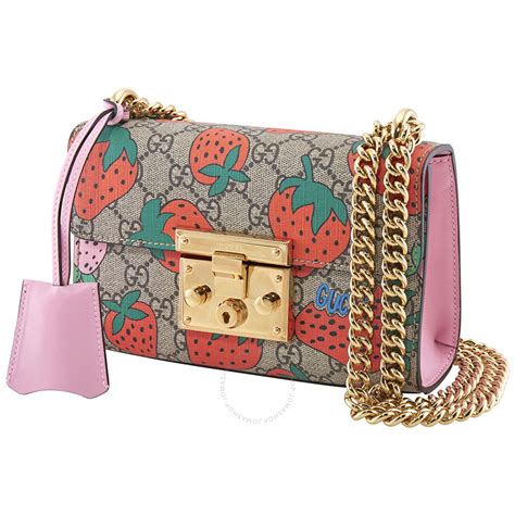 gucci strawberry padlock bag|Gucci strawberry handbags.